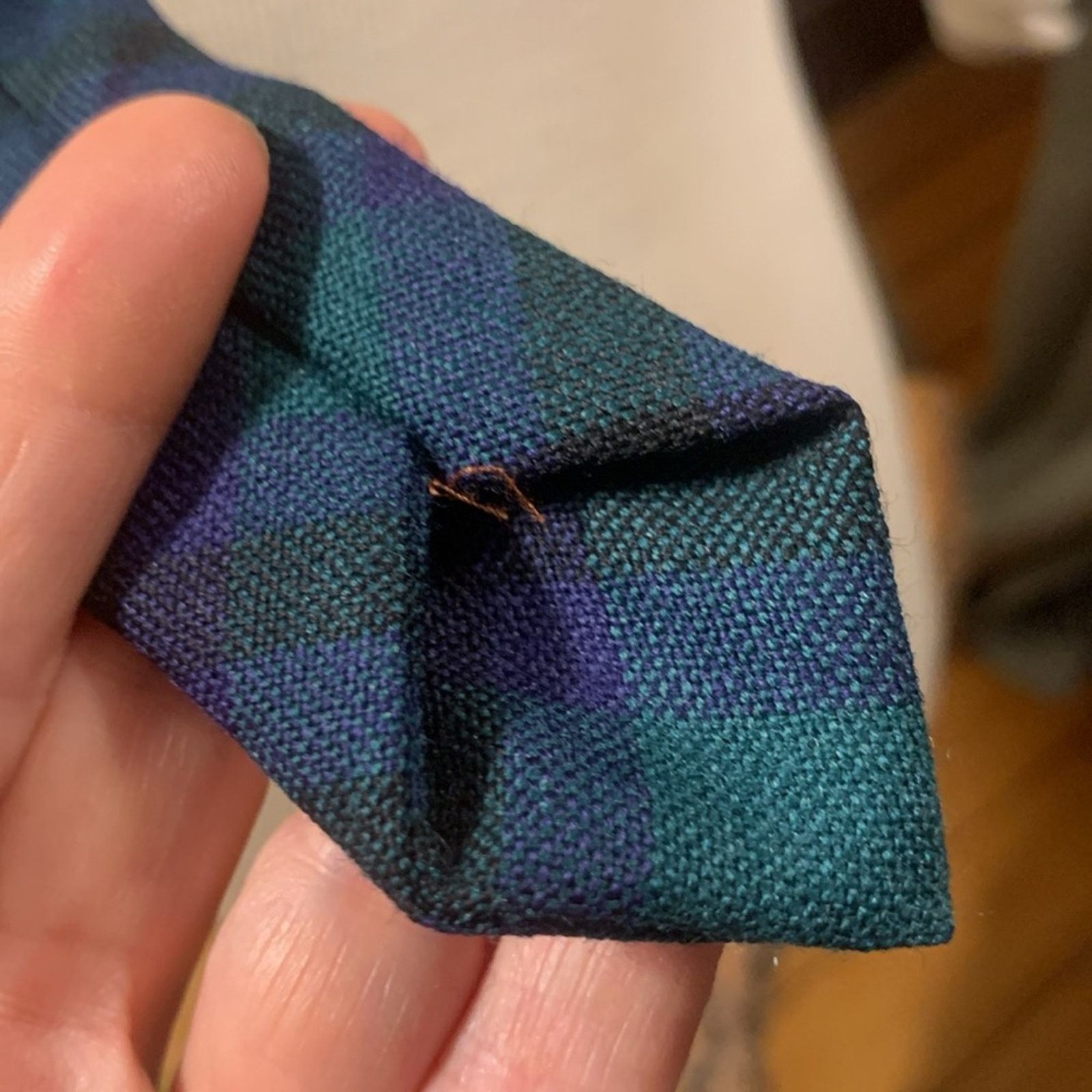 Vintage Scotland vintage wool necktie tartan plaid Marshall clan Size ONE SIZE - 9 Thumbnail