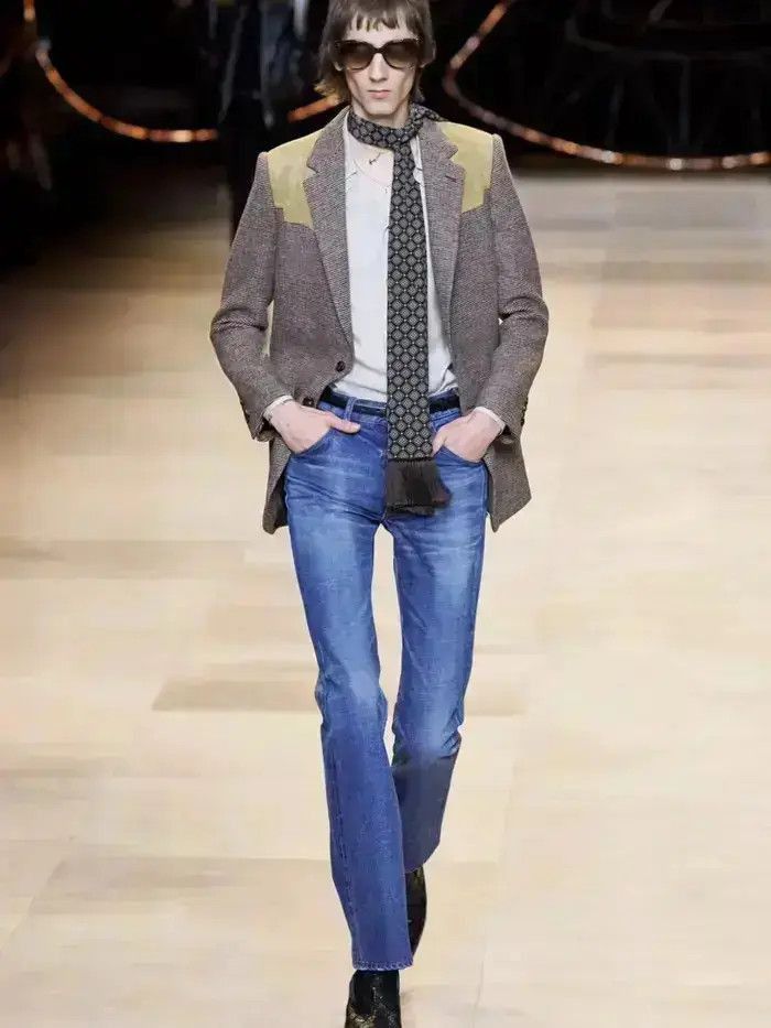 Celine Celine Sz 54 Celine 20SS Runway Leather Patches Blazer Jac Size US L / EU 52-54 / 3 - 6 Thumbnail