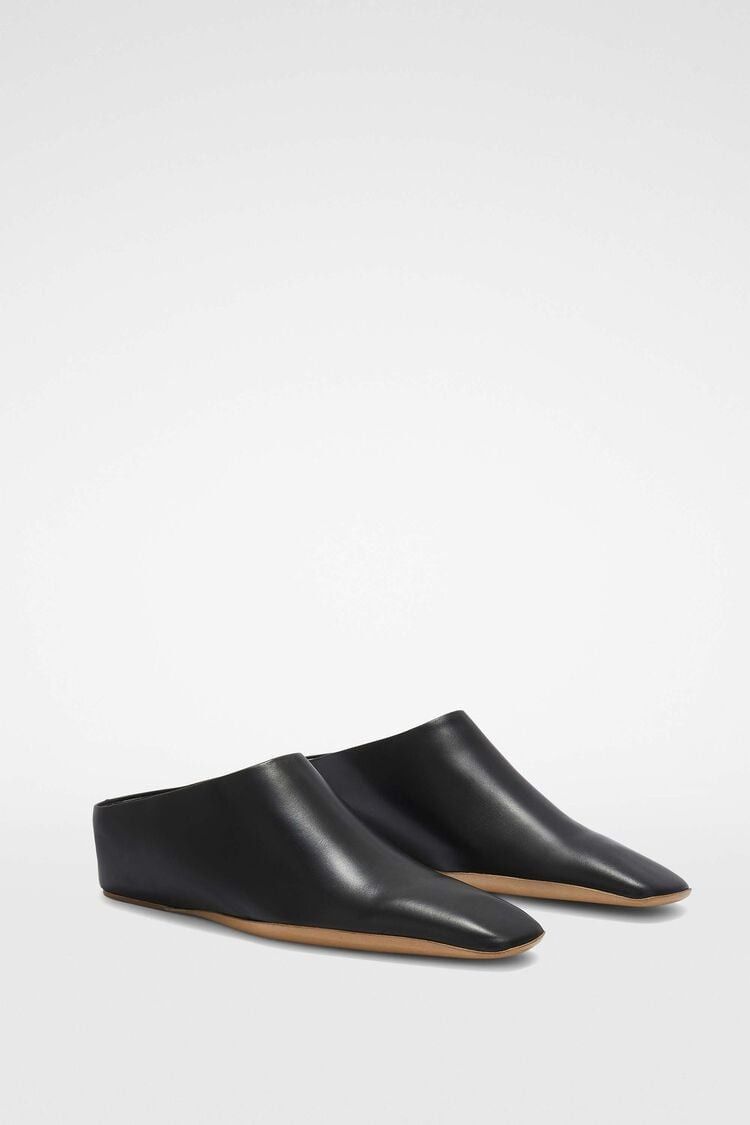 Jil Sander o1w1db10825 Mules in Black Size US 11 / IT 41 - 3 Thumbnail