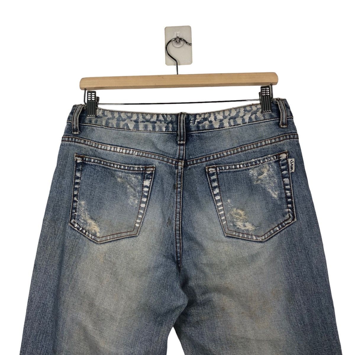 Japanese Brand VINTAGE DENIM JEANS DISTRESSED DESIGN JAMBANGEE ISSEYMIYAKE Size US 30 / EU 46 - 9 Thumbnail