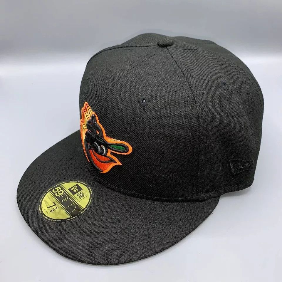 New Era Baltimore Orioles Hat Men 7 5/8 59Fifty New Era MLB Fitted Size ONE SIZE - 3 Thumbnail