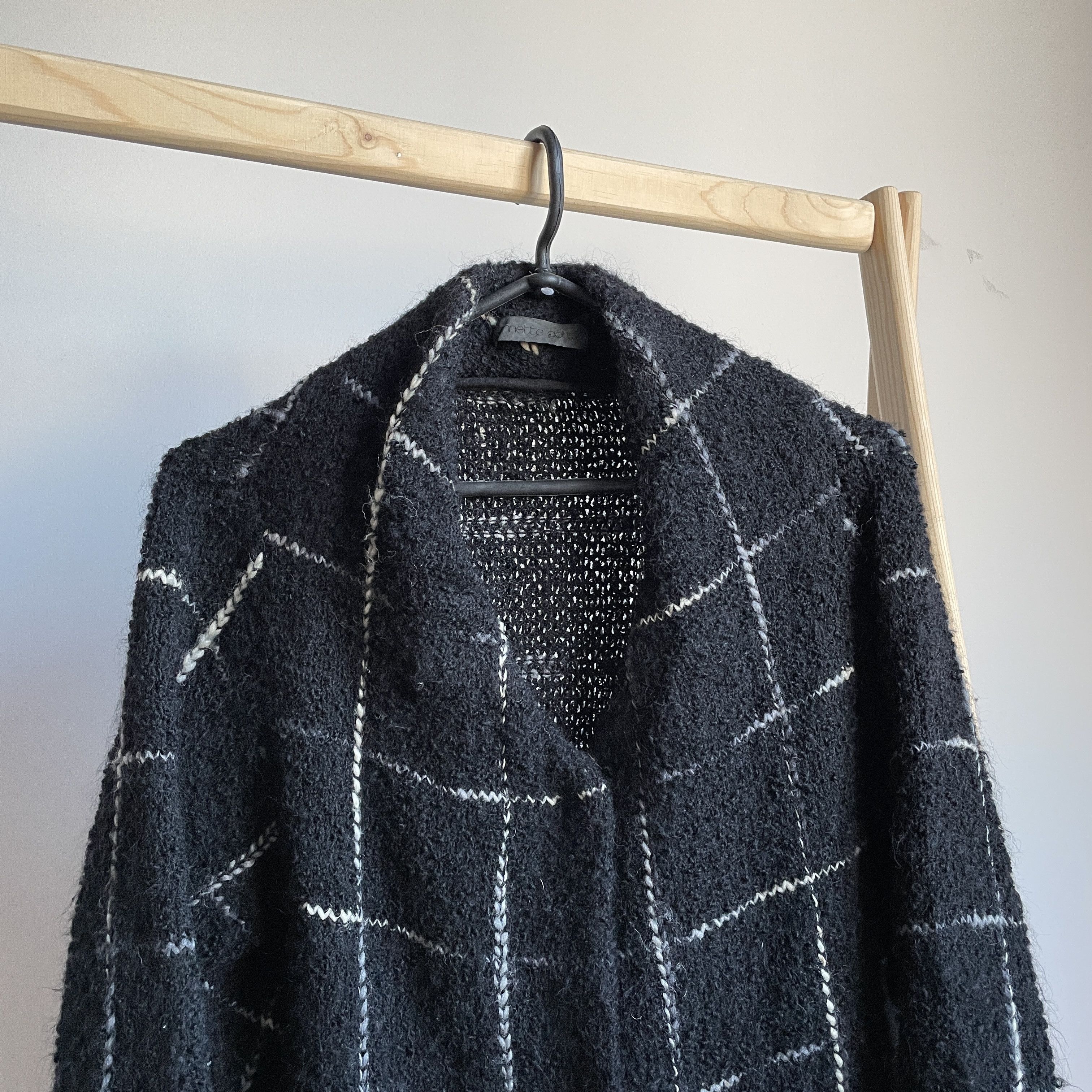 Annette Gortz Annette Gortz Womens Wool Blend Check Blazer Size M Size M / US 6-8 / IT 42-44 - 4 Thumbnail