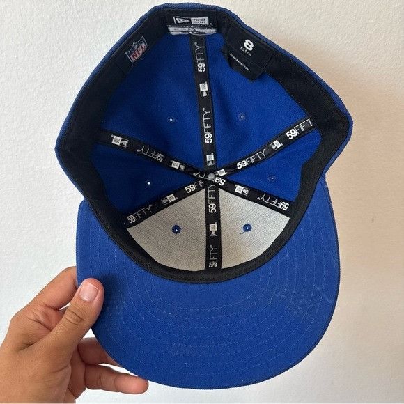 New Era 59Fifty New York NY Giants Fitted Baseball Cap Mens Size 8 E Size ONE SIZE - 7 Thumbnail