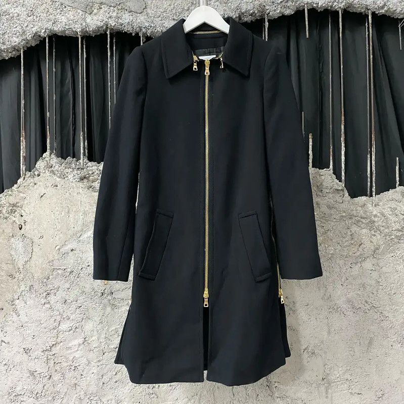Moschino Moschino Black Long Coat for Men 0089 Size US M / EU 48-50 / 2 - 1 Thumbnail