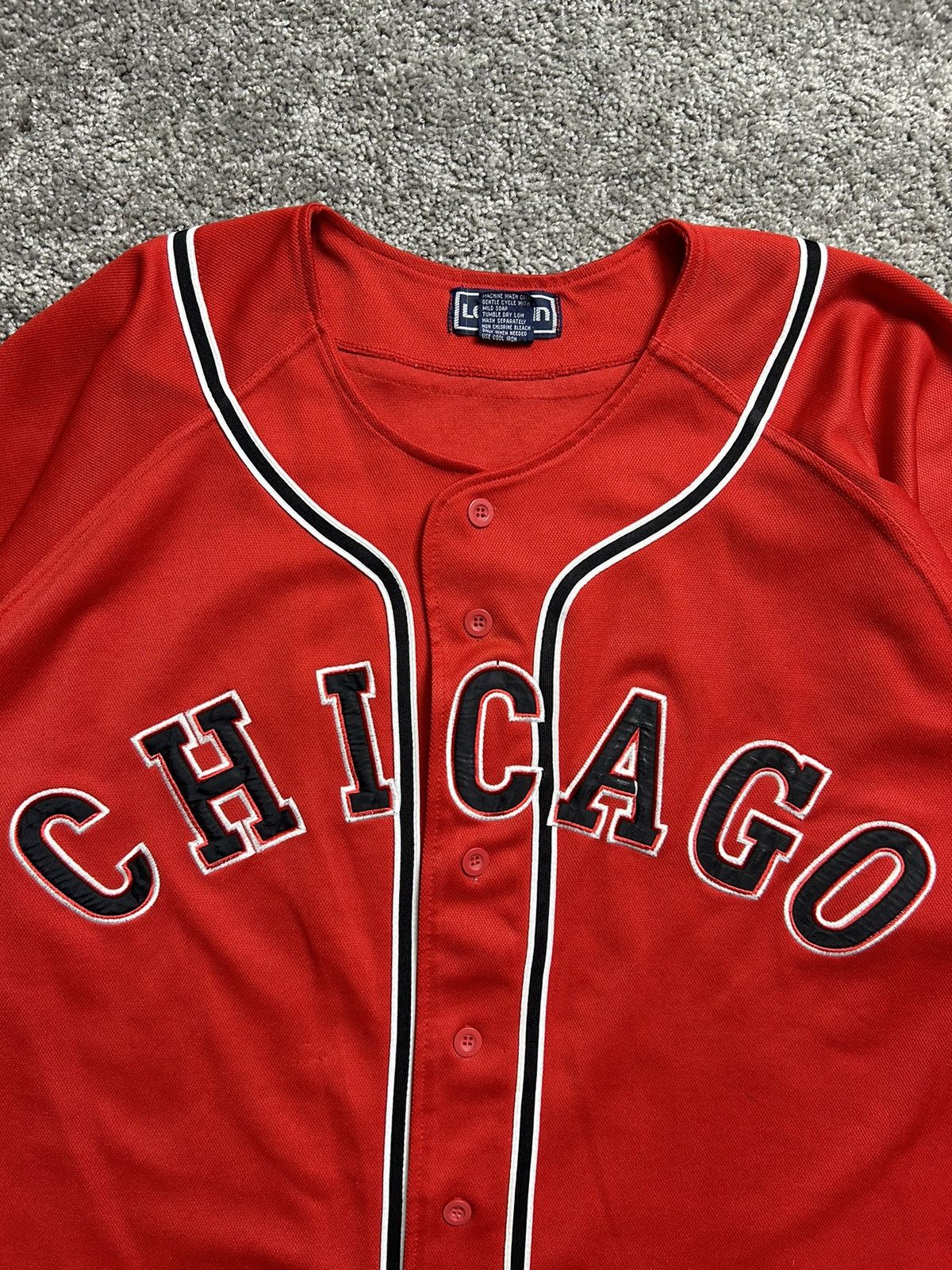 Vintage Vintage 80s Leeman Chicago Baseball Jersey Size US L / EU 52-54 / 3 - 4 Thumbnail