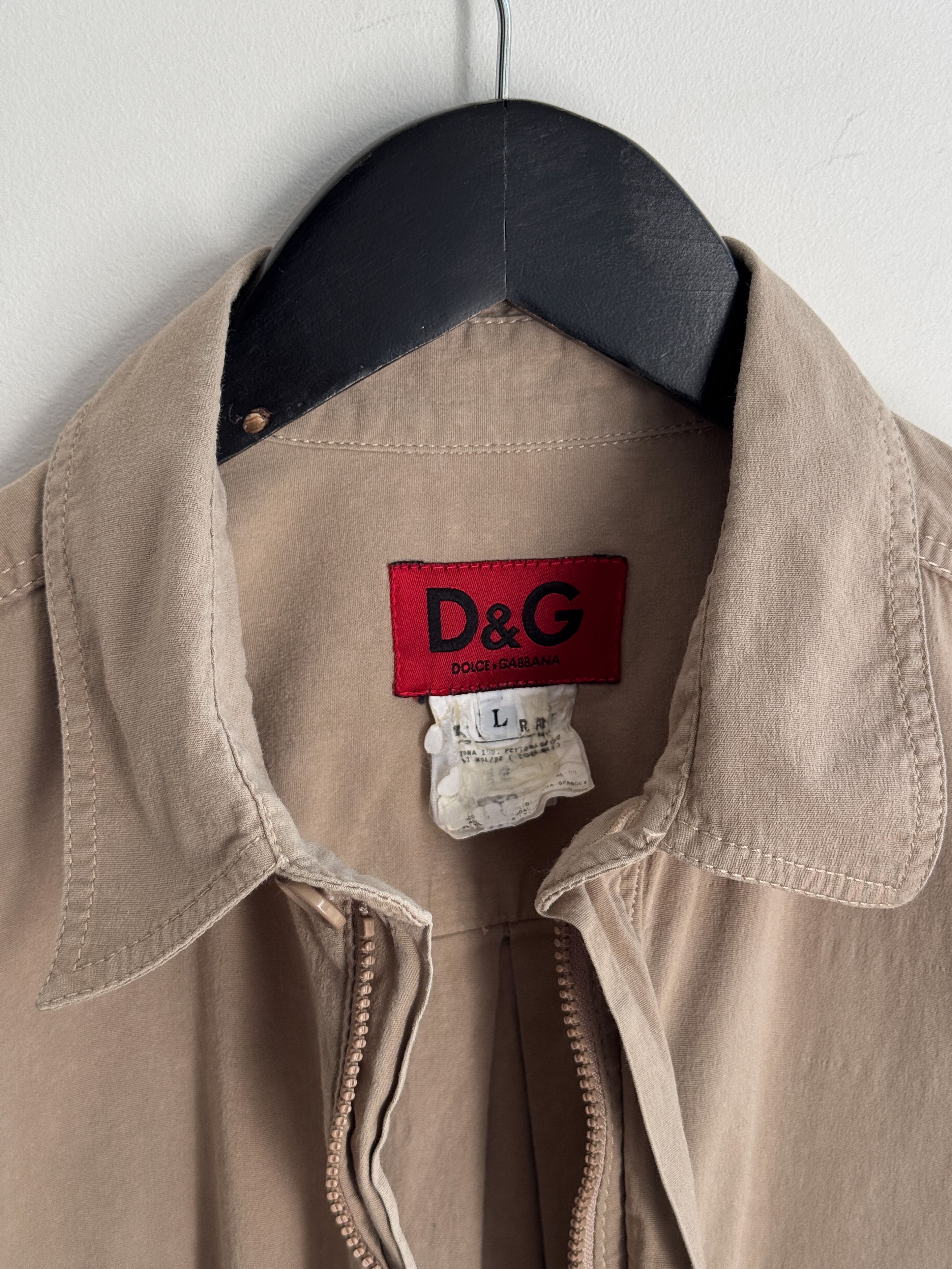 Dolce & Gabbana Vintage 90s Dolce & Gabbana D&G Zip Shirt Jacket Size US L / EU 52-54 / 3 - 7 Thumbnail