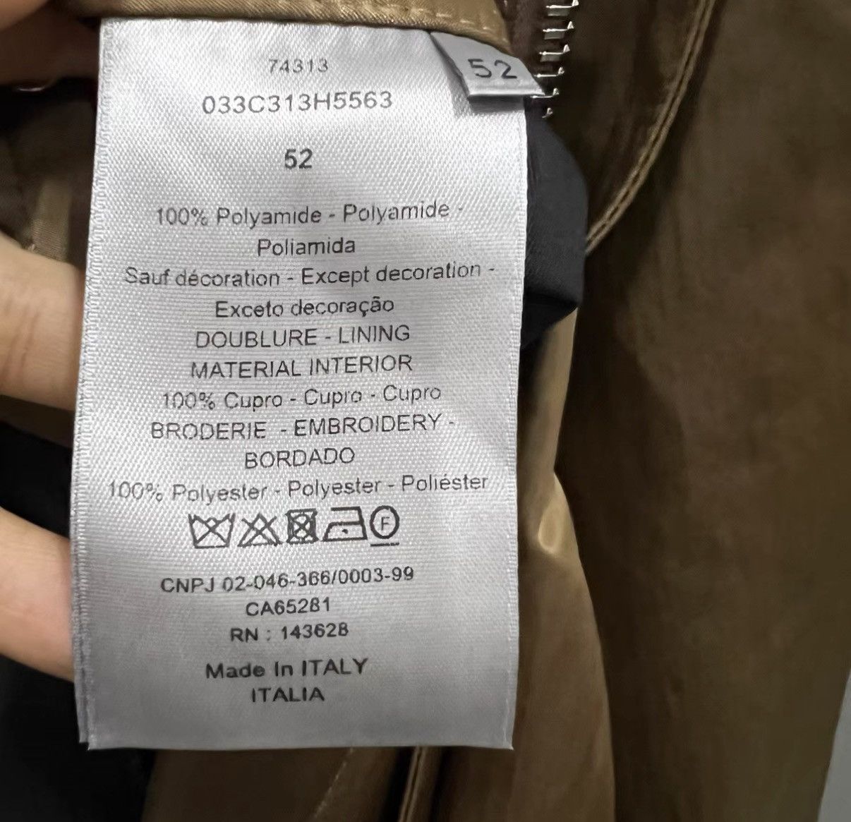 Dior Dior Large Logo Embroidered Trench Coat at Back J41 Size US L / EU 52-54 / 3 - 4 Thumbnail