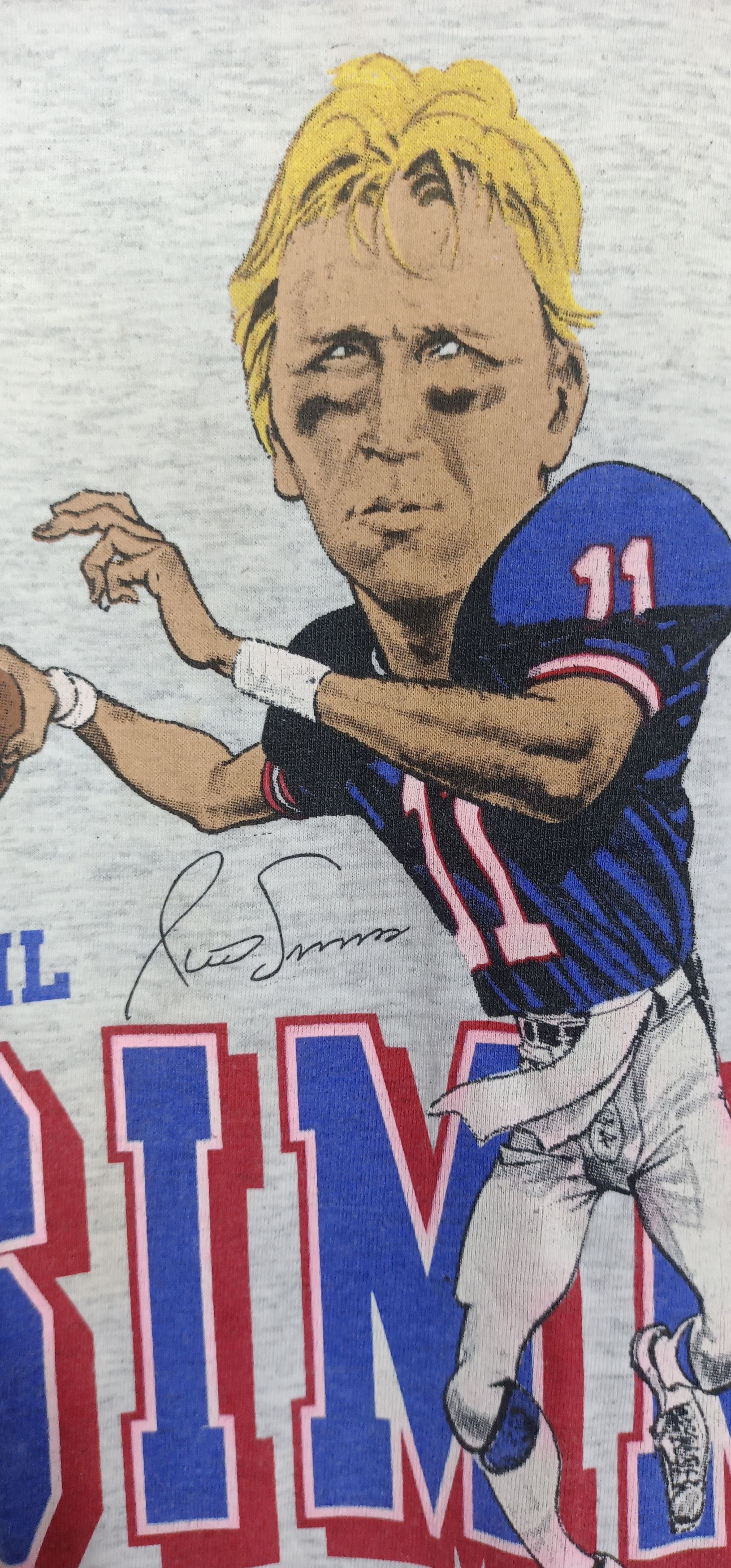 NFL × Salem Sportswear × Vintage Vintage 80s🔥 NFL Phil Simms Giants Salem Sportwear Size US M / EU 48-50 / 2 - 5 Thumbnail