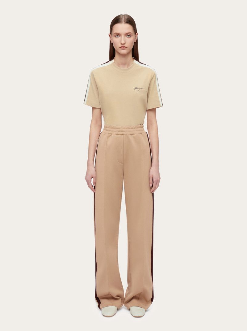 Salvatore Ferragamo o1s1rm0126 Sporty T-Shirt in Beige Size XS / US 0-2 / IT 36-38 - 5 Thumbnail