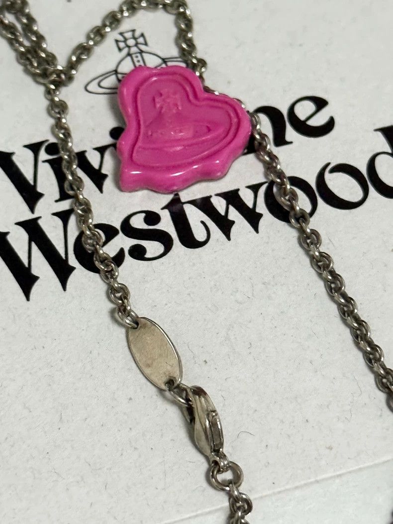Vivienne Westwood Vivienne Westwood Pink lacquered earrings and necklace Size ONE SIZE - 9 Thumbnail