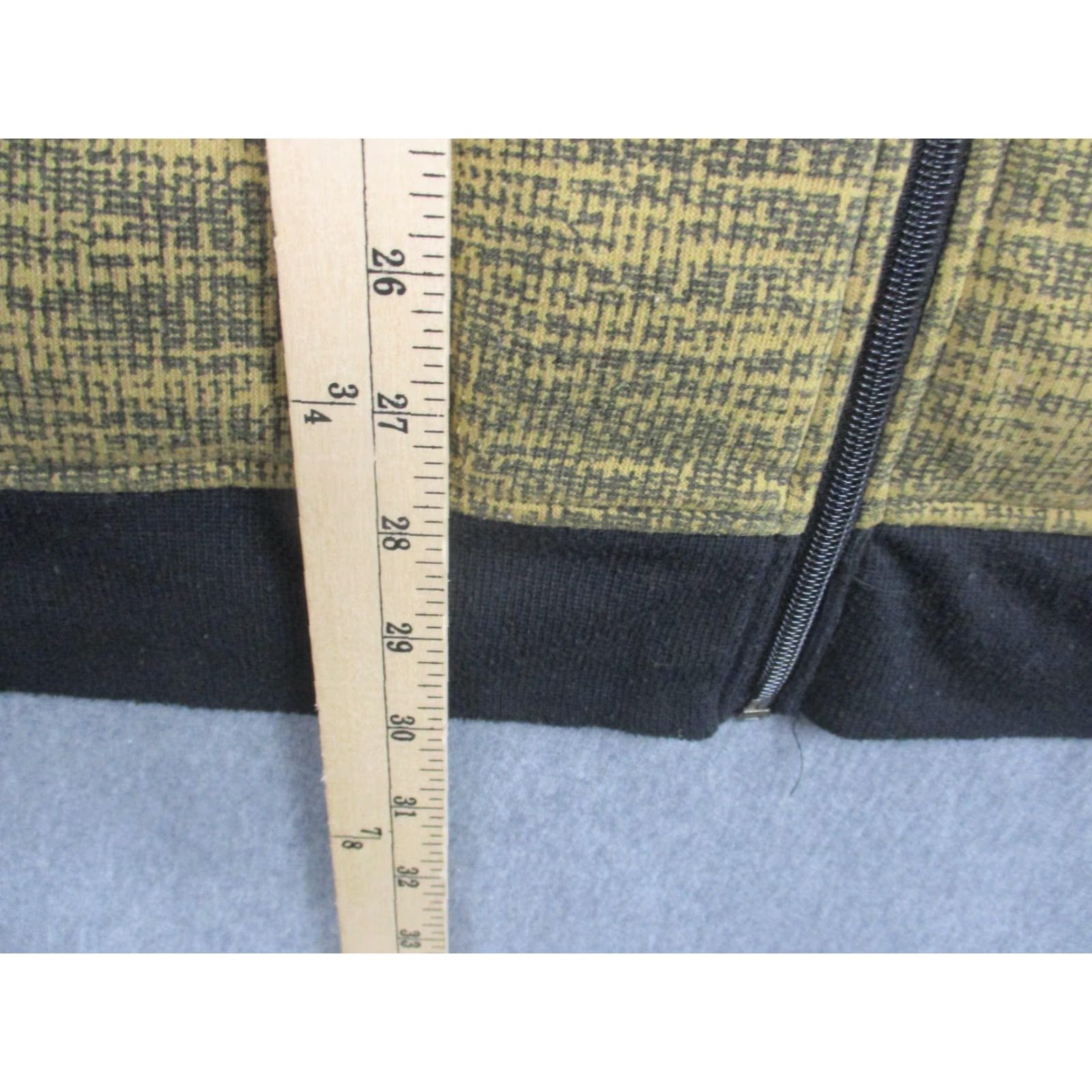 Akademiks Akademiks Mens 2XL Hooded Full Zip Jacket Yellow Black Knit Windbreaker Geometric Logo Pockets Size US XXL / EU 58 / 5 - 5 Thumbnail