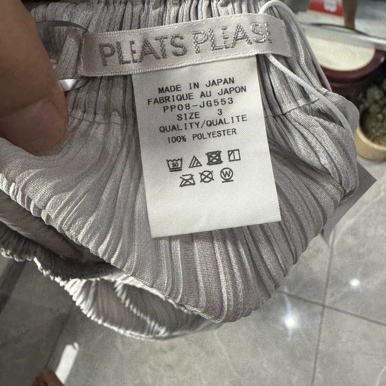 Issey Miyake Issey Miyake size:3 Grey pleated skirt Size 31" - 4 Thumbnail
