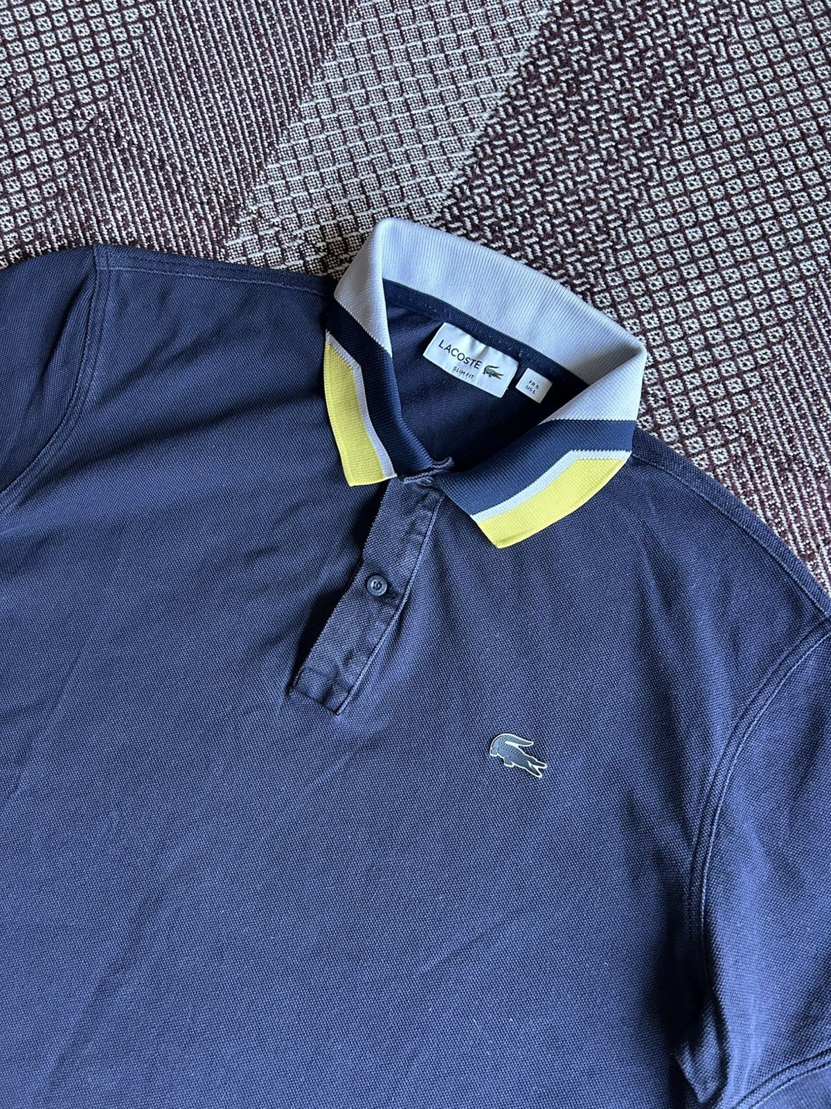 Lacoste × Vintage Lacoste Slim Fit Polo Shirt Men Solid Style Size Large Size US L / EU 52-54 / 3 - 4 Thumbnail