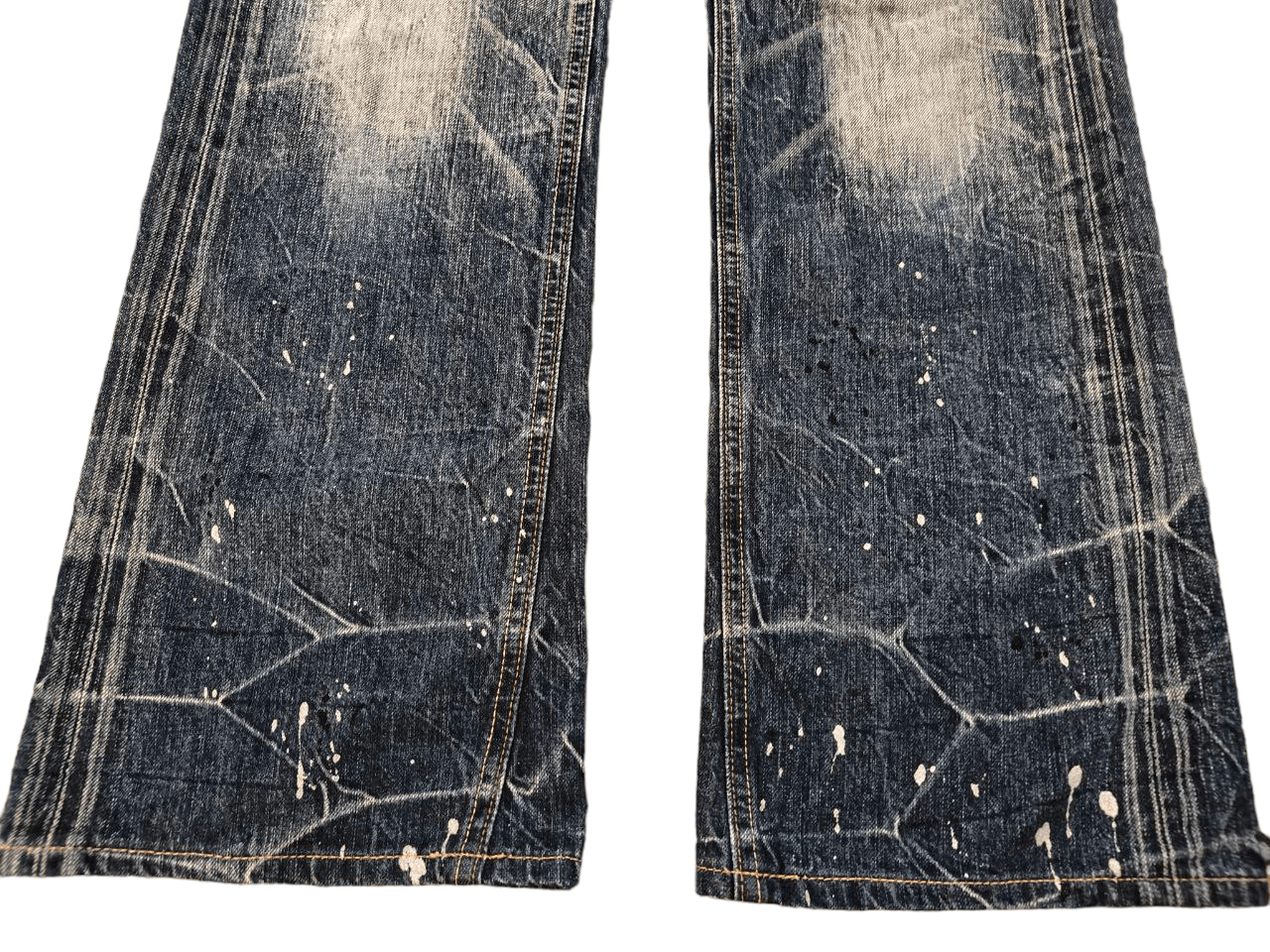 Japanese Brand Japanese Brappers Paint Denim Size 29" - 3 Thumbnail