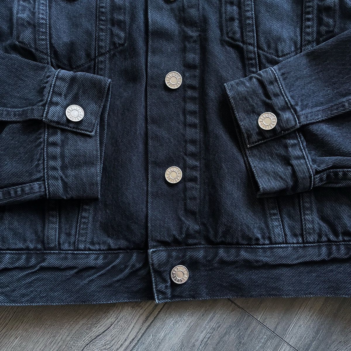 Agolde AGOLDE Harper Sherpa Collar Washed Black Denim Jacket Size XS / US 0-2 / IT 36-38 - 4 Thumbnail