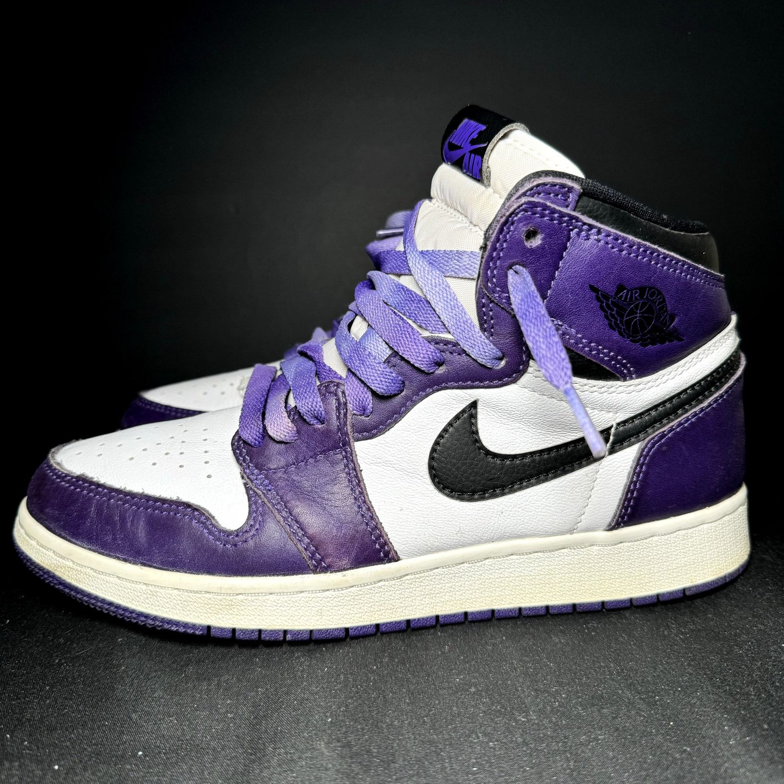 Jordan Brand × Nike Size 6.5 - Air Jordan 1 Retro High OG GS Court Purple 2.0 Size US 6.5 / EU 39-40 - 10 Thumbnail