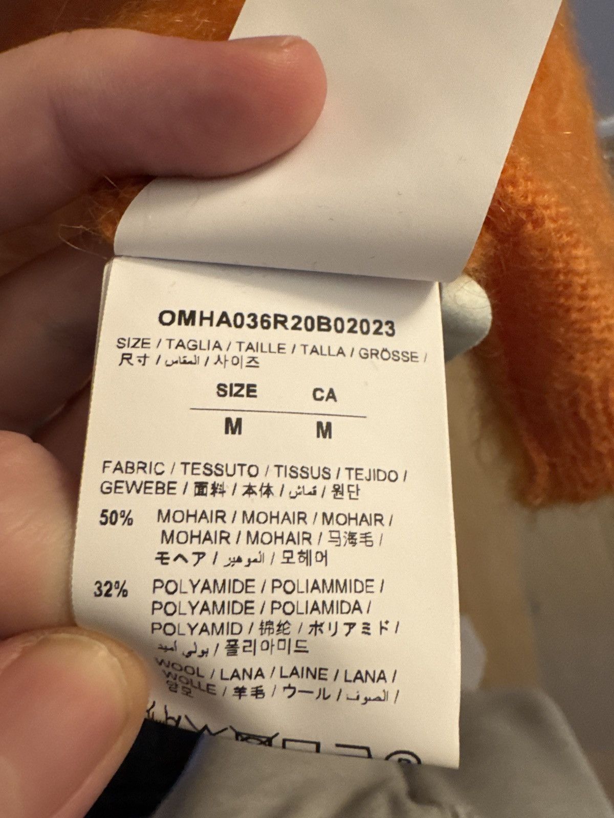 Off-White Off-White LogoJacquard Mohair-Blend Sweater Size US M / EU 48-50 / 2 - 7 Thumbnail
