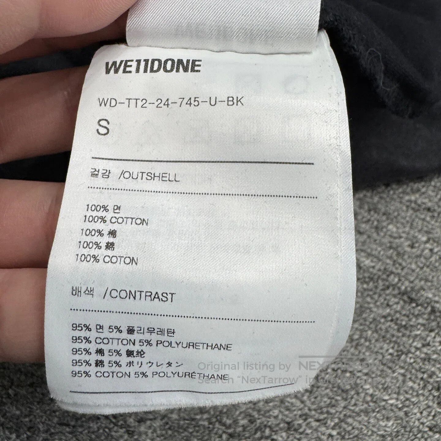 WE11DONE WE11DONE Dyeing gradient long-sleeve shirt| Size US S / EU 44-46 / 1 - 7 Thumbnail