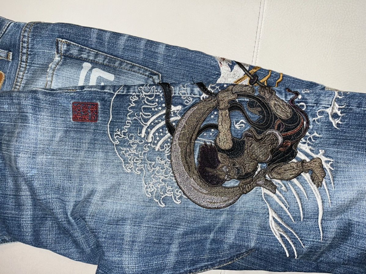 Japanese Brand Karakuri tamashii God Jeans sz 32 Size US 32 / EU 48 - 7 Thumbnail