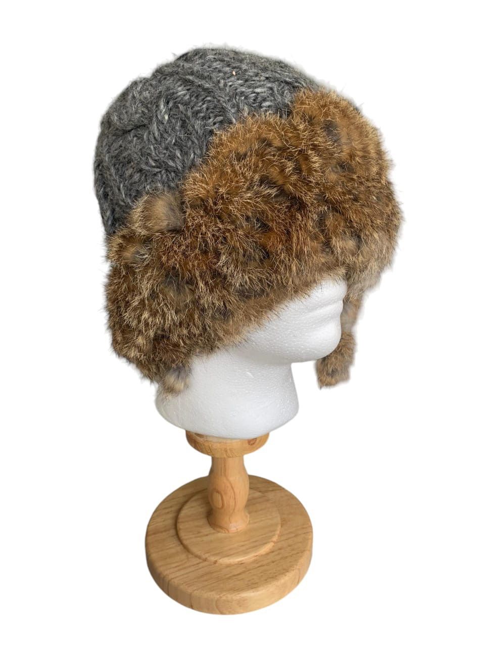 14th Addiction × Japanese Brand × Le Grande Bleu (L.G.B.) Punk Style Knitted Fur Beanie Hat Size ONE SIZE - 3 Thumbnail