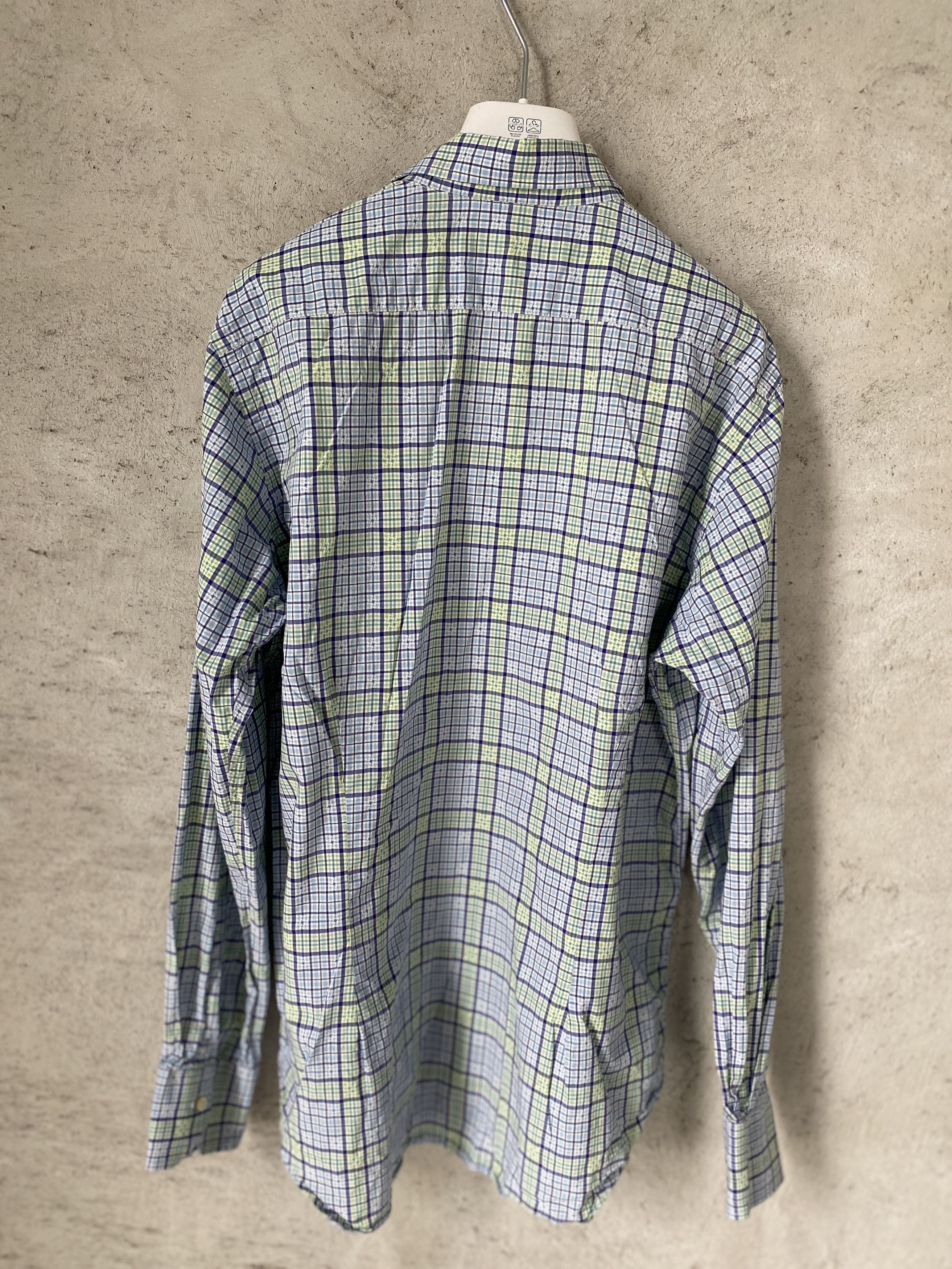 Etro Etro blue green checkered shirt button ups casual Size US M / EU 48-50 / 2 - 5 Thumbnail