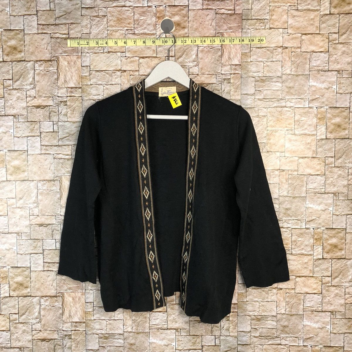 Homespun Knitwear × Japanese Brand Ladies Fashion vintage japan Black Cardigan Knitwear #A862 Size M / US 6-8 / IT 42-44 - 1 Thumbnail