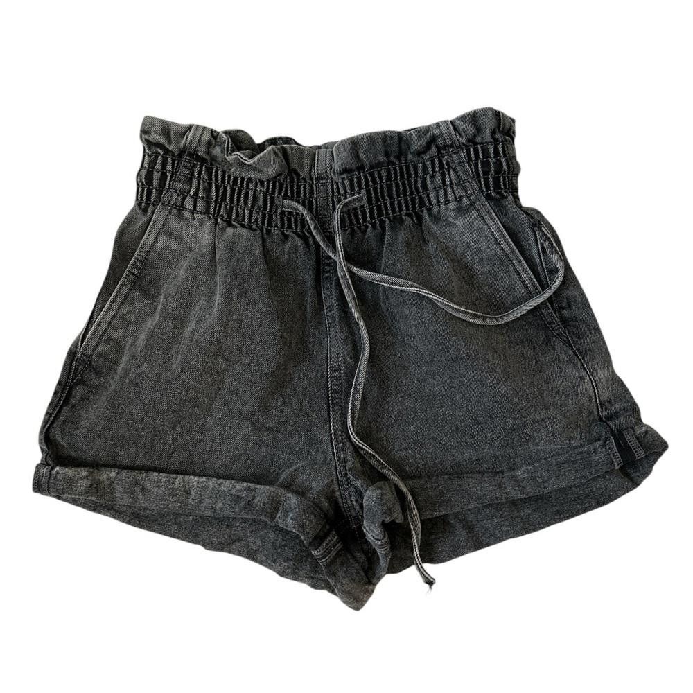 Designer Paperbag Denim Shorts - XS Size 26" / US 2 / IT 38 - 1 Thumbnail