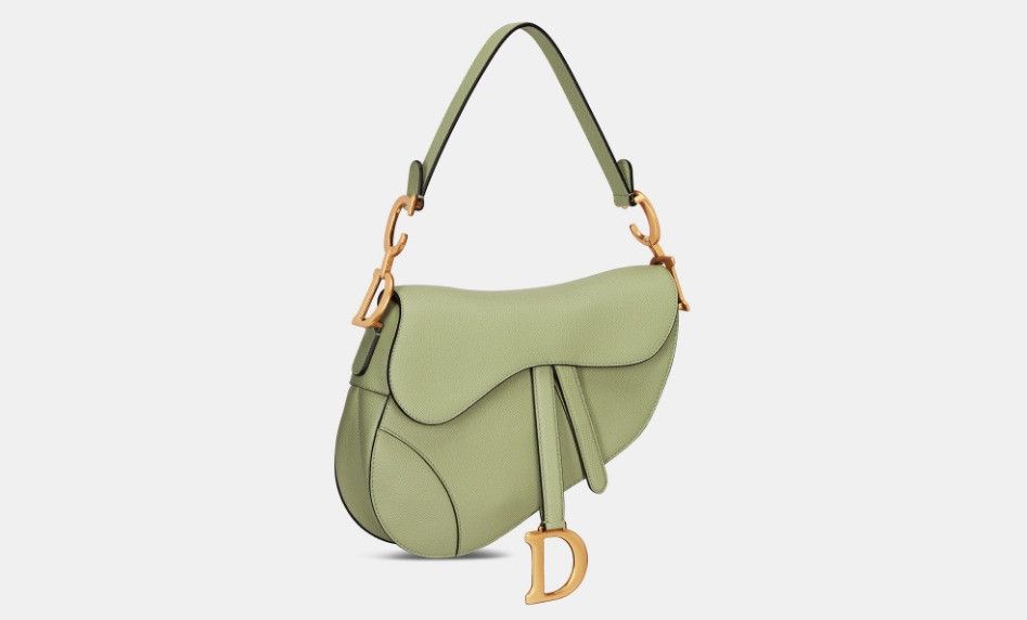 image of Dior O1W1Db10324 Saddle Bags With Strap In Ethereal Green, Women's