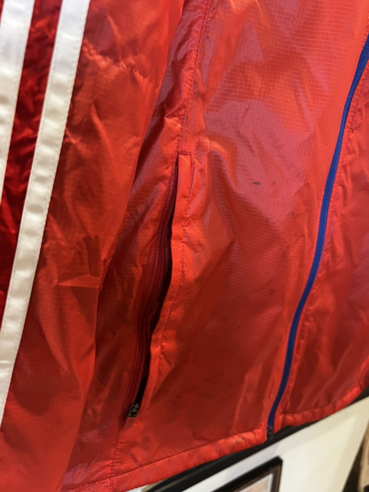 Adidas Adidas FC Bayern Munich 2014 Nylon Zip Up Jacket Size US S / EU 44-46 / 1 - 5 Thumbnail