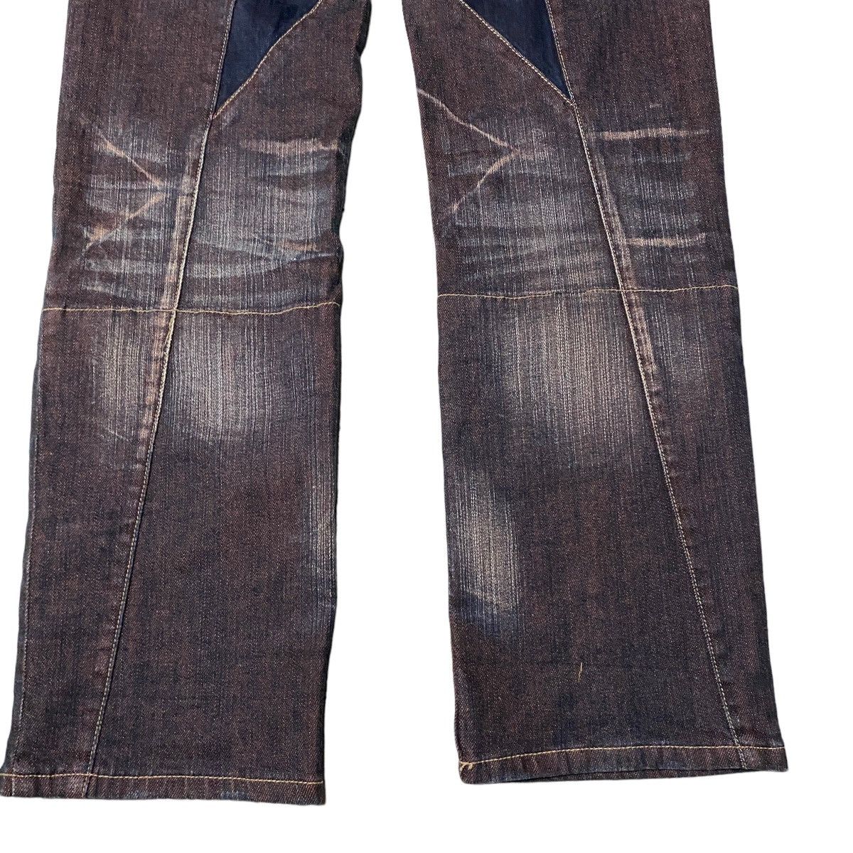 If Six Was Nine × Le Grande Bleu (L.G.B.) × PPFM RARE PPFM Star Flared Mudwash Jeans Size US 32 / EU 48 - 10 Thumbnail