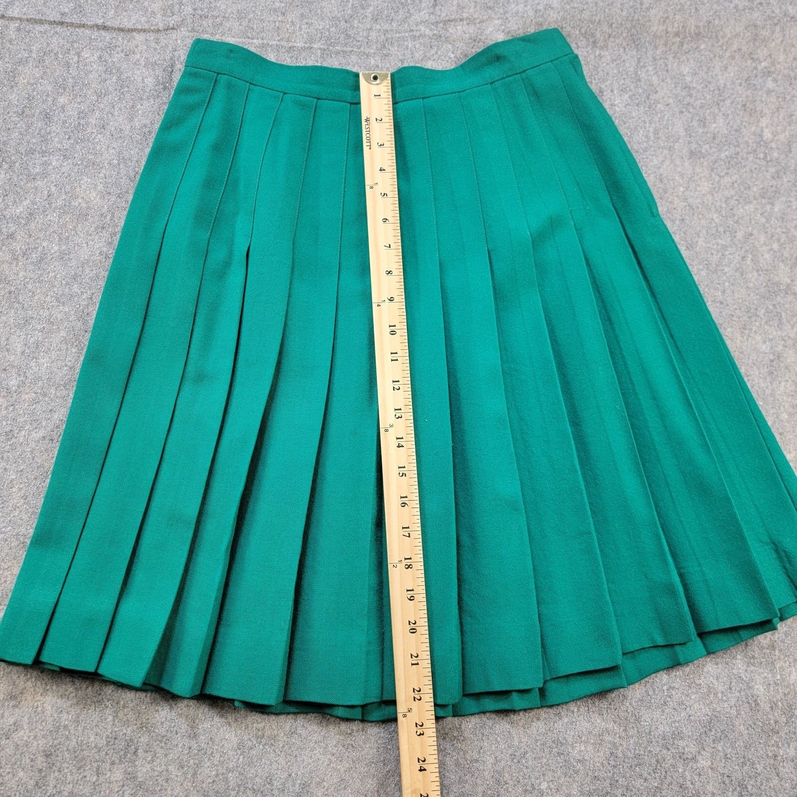 Vintage Talbots A-Line Wool Pleated Skirt Midi Preppy USA Vintage Size 28" / US 6 / IT 42 - 6 Thumbnail