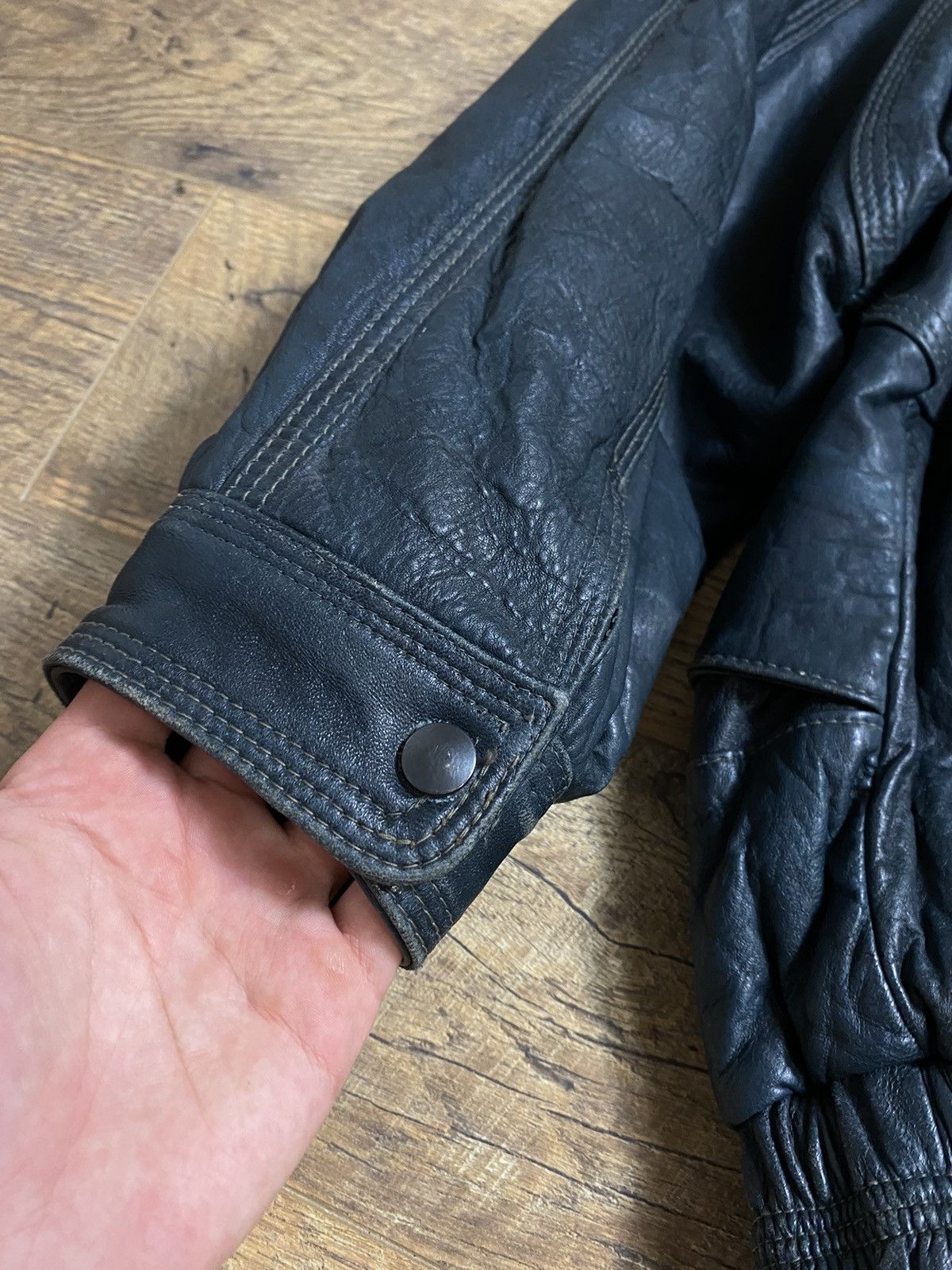 Genuine Leather Vintage Leather Bomber Jacket Forces Style Community 56 Size US XL / EU 56 / 4 - 6 Thumbnail