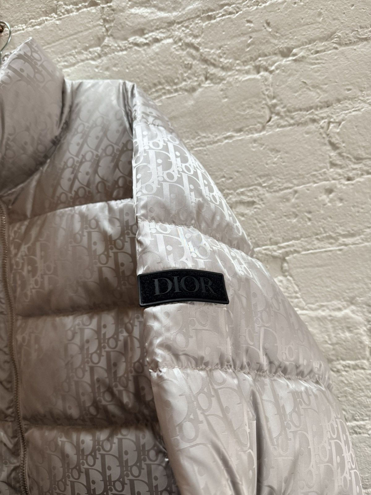 Dior FW21 Pearl Oblique Puffer Jacket Size US L / EU 52-54 / 3 - 2 Thumbnail