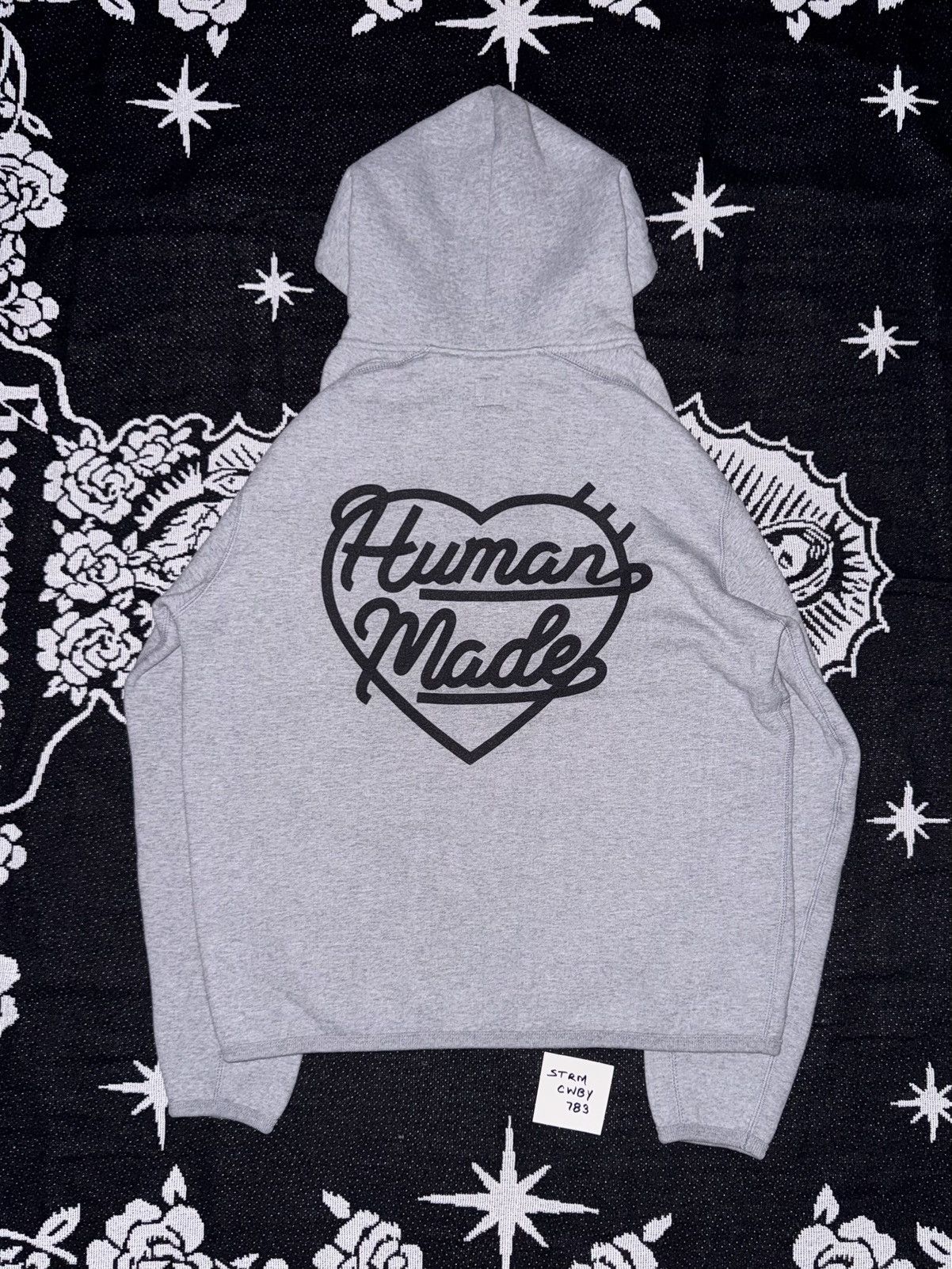 Human Made Human Made Heart Sweat Fleece Hoodie (HM22CS028GY2) | Grailed