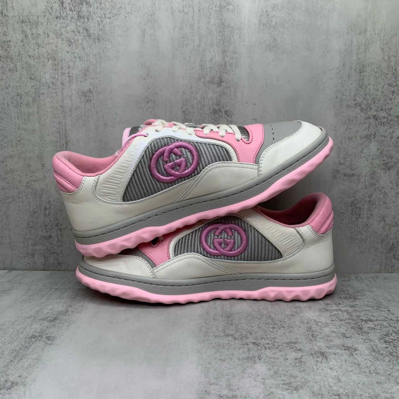 Gucci Gucci mac80 Pink/White Sneakers Women's 95New 37 Size US 6.5 / EU 39-40 - 3 Thumbnail
