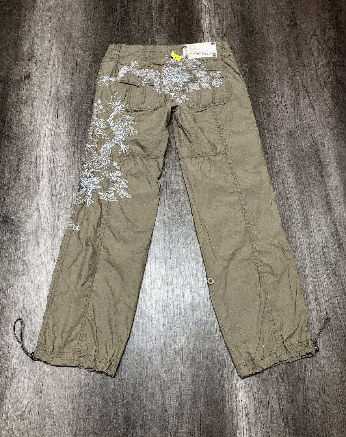Japanese Brand × River Island River Island Cargo Pants Big Logo Dragon Sukajan Design Size US 32 / EU 48 - 9 Thumbnail