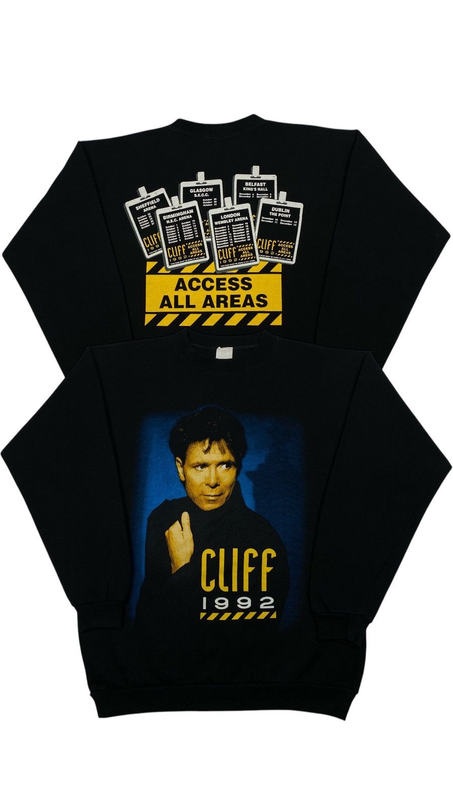 Band Tees 🔥LASTDROP🔥 1992 Cliff Richard Access All Areas Sweatshirt Size US XL / EU 56 / 4 - 1 Thumbnail