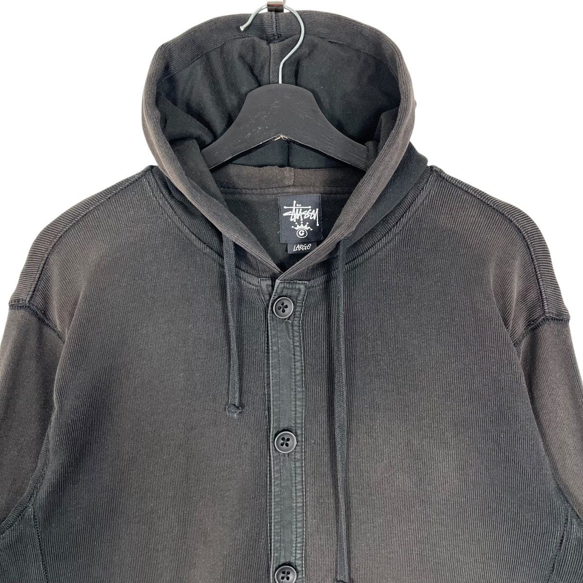 Stussy Stussy Button Hoodie Jacket Size US L / EU 52-54 / 3 - 3 Thumbnail