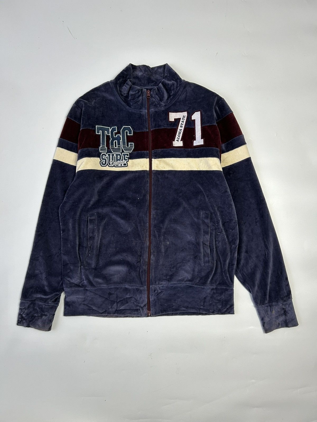 Japanese Brand T&C SURF DESIGNS SUEDED SWEATER Size US M / EU 48-50 / 2 - 1 Thumbnail