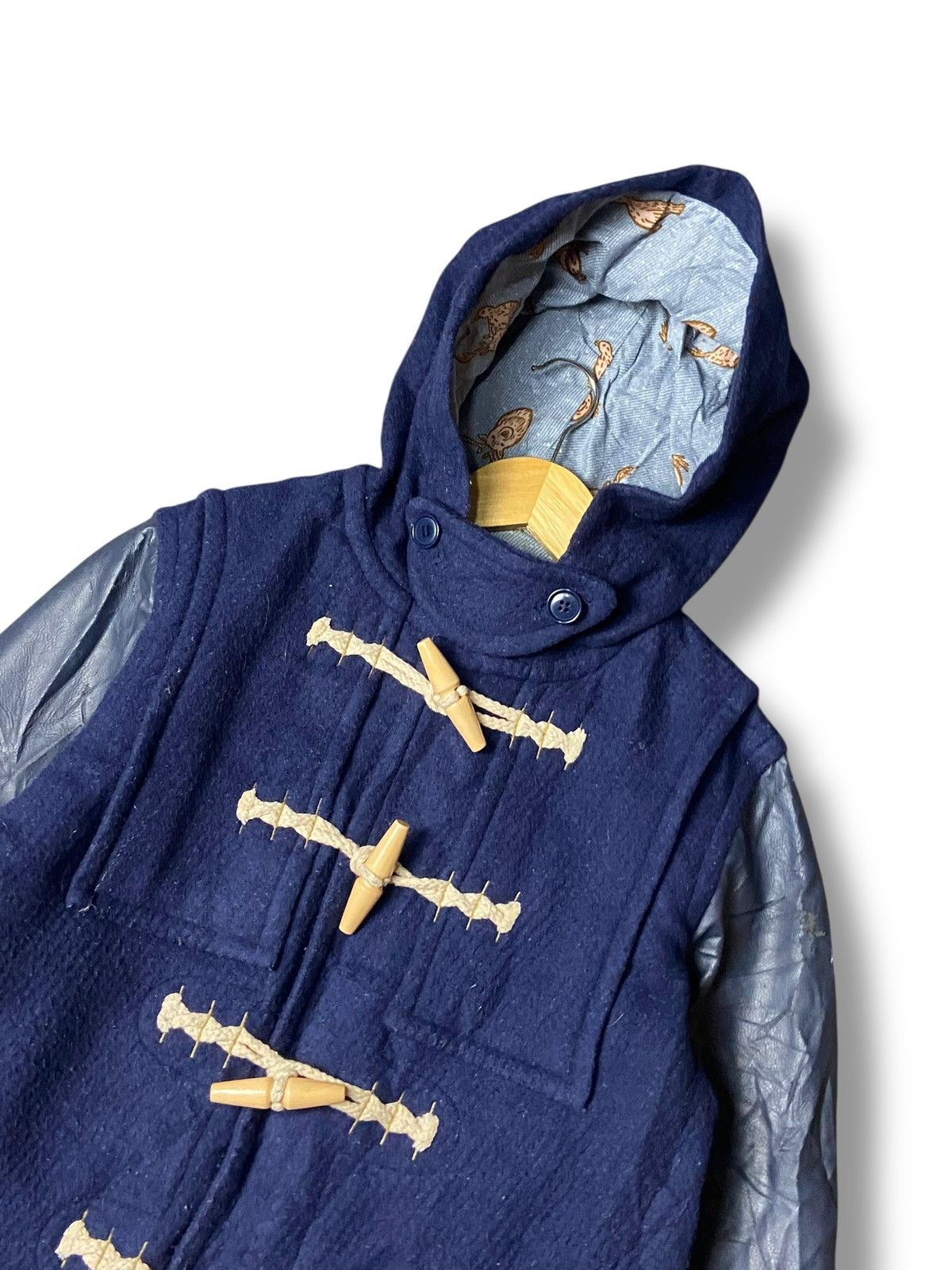Ne-Net Ne-net x Issey Miyake Synthetic Leather Duffle Coat (149) Size US XXS / EU 40 - 5 Thumbnail