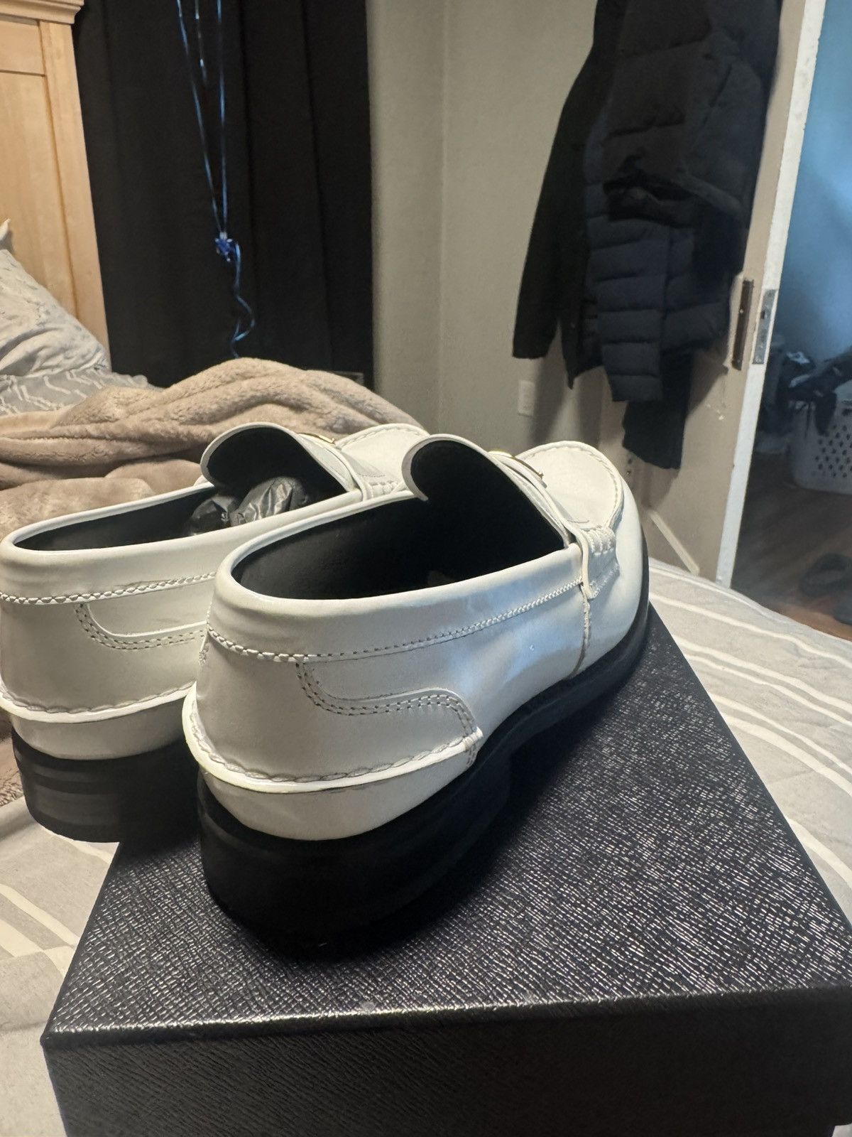 Prada Prada Brushed Leather Loafers Size US 9 / EU 42 - 5 Thumbnail
