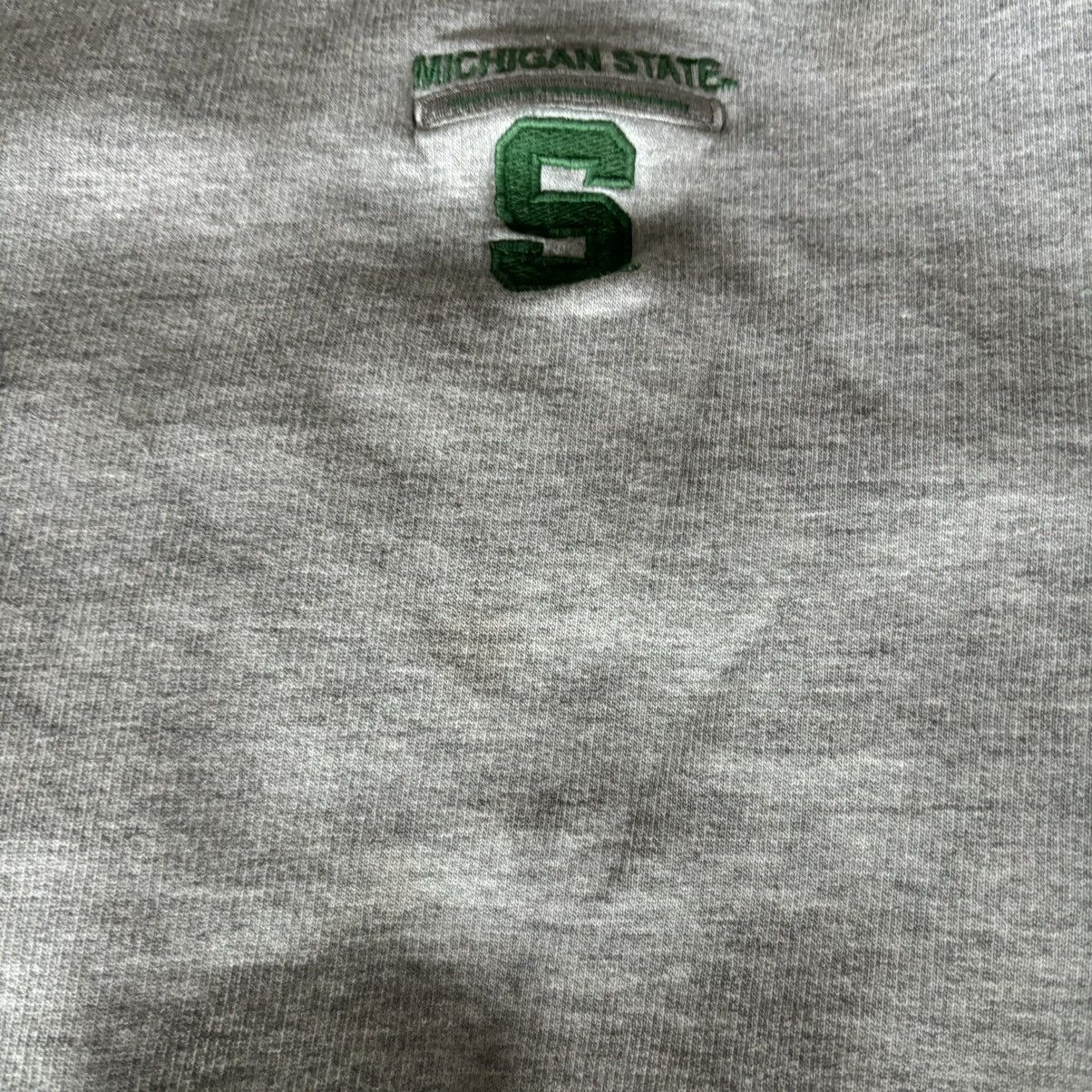 Pro Edge Gray pro edge msu michigan state embroidered crewneck Size US XL / EU 56 / 4 - 5 Thumbnail