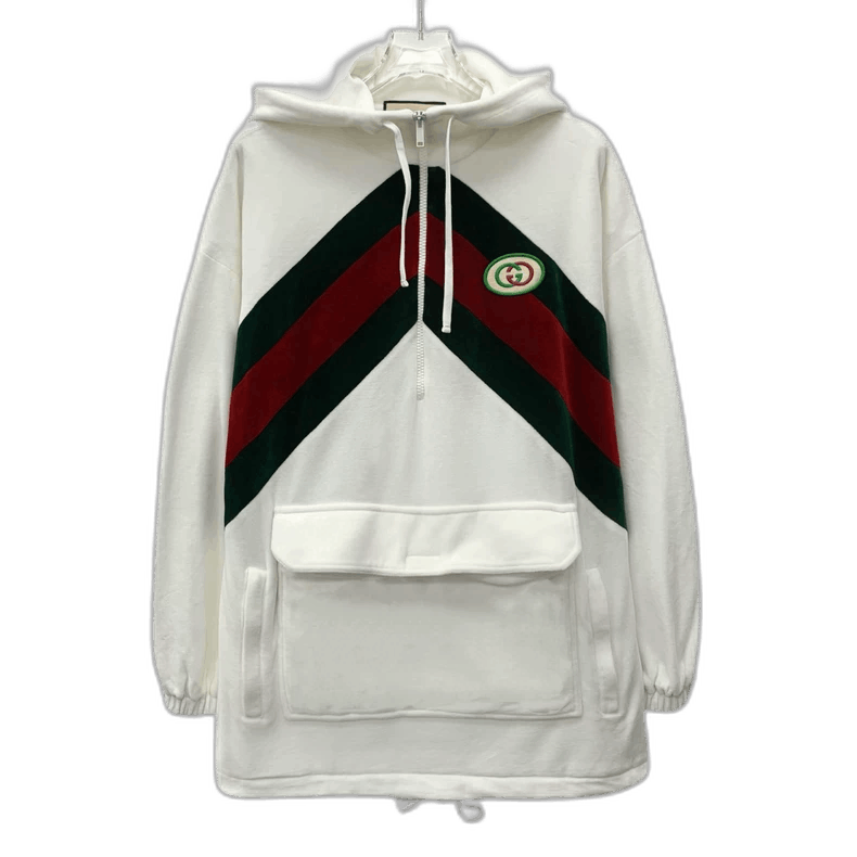 Gucci Gucci White Hooded Zip Long Sleeve Dress-2506 Size XXS / US 00 / IT 34 - 1 Thumbnail