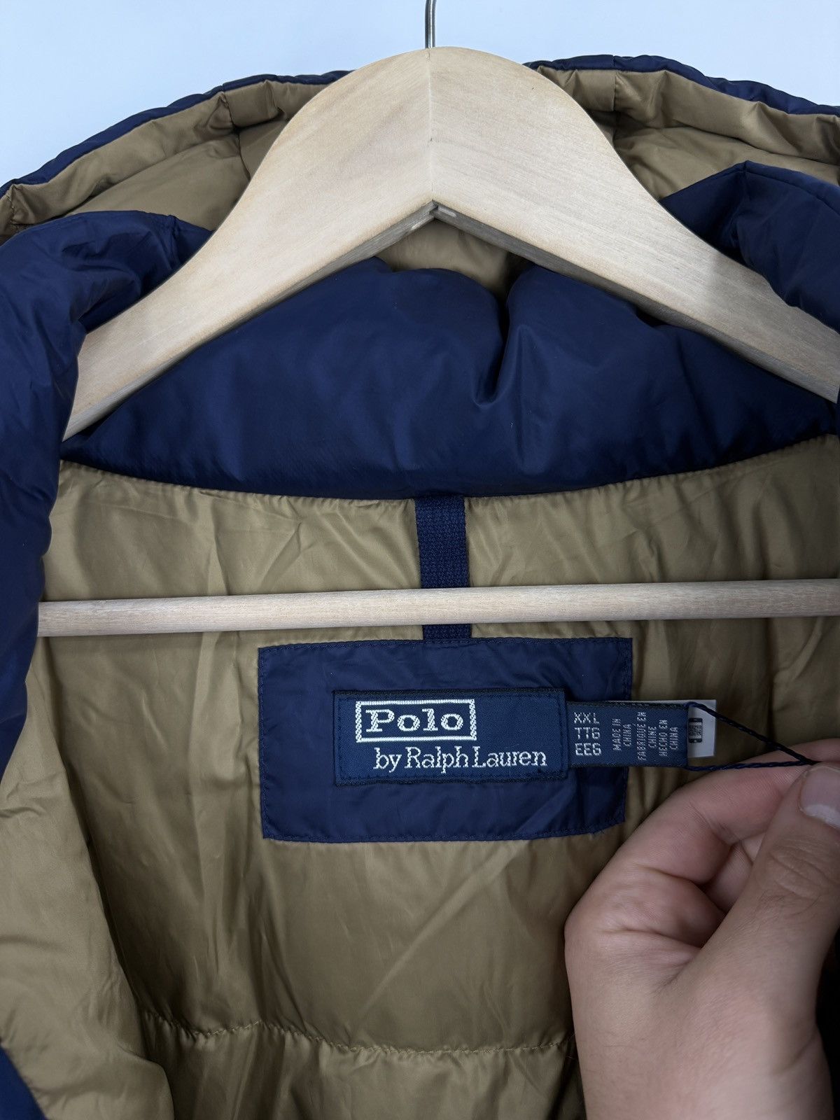 Polo Ralph Lauren 🇺🇸❗️NEW Ralph Lauren Hooded Down Puffer OWR 8/15 NAVY RAINER J Size US XXL / EU 58 / 5 - 12 Thumbnail
