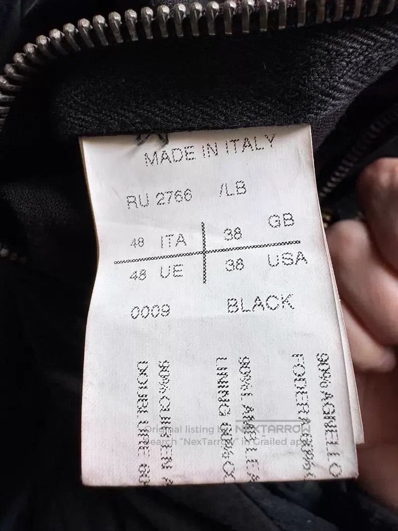 Rick Owens Rick Owens Erosion-made old sheepskin diagonal zip jacket Size US M / EU 48-50 / 2 - 5 Thumbnail