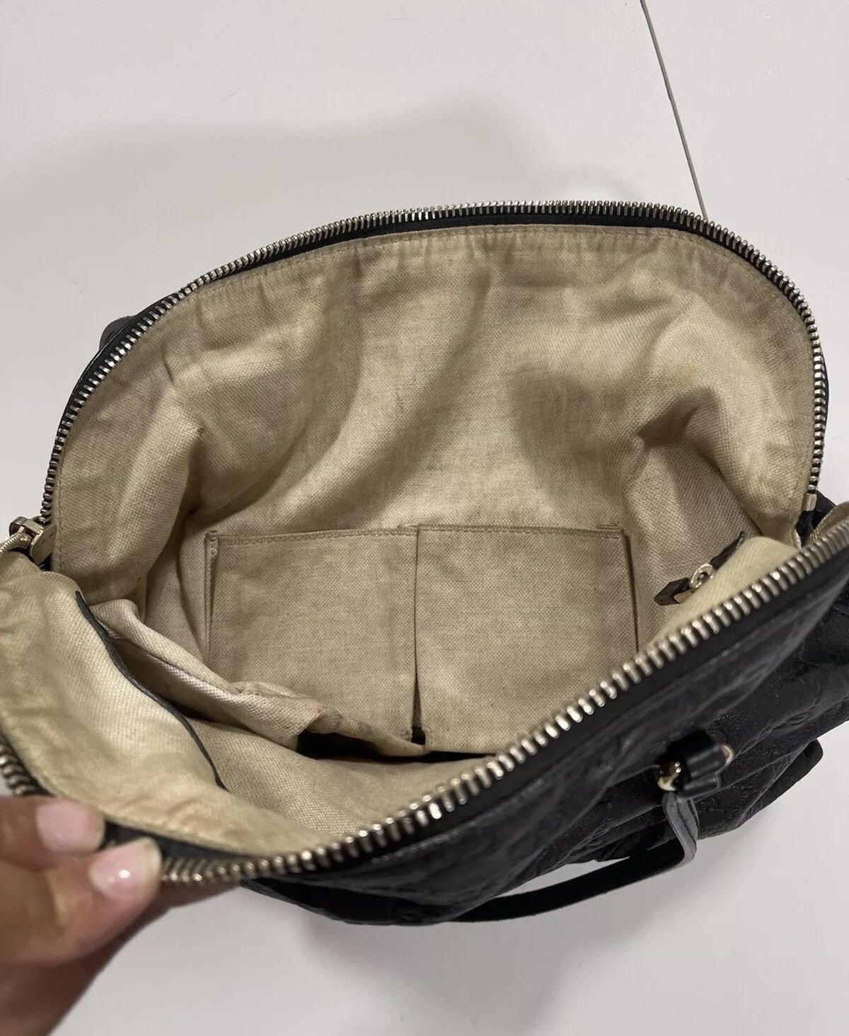 Gucci Women’s Gucci Monogram Bag All Over Gucci Print Leather Size ONE SIZE - 10 Thumbnail