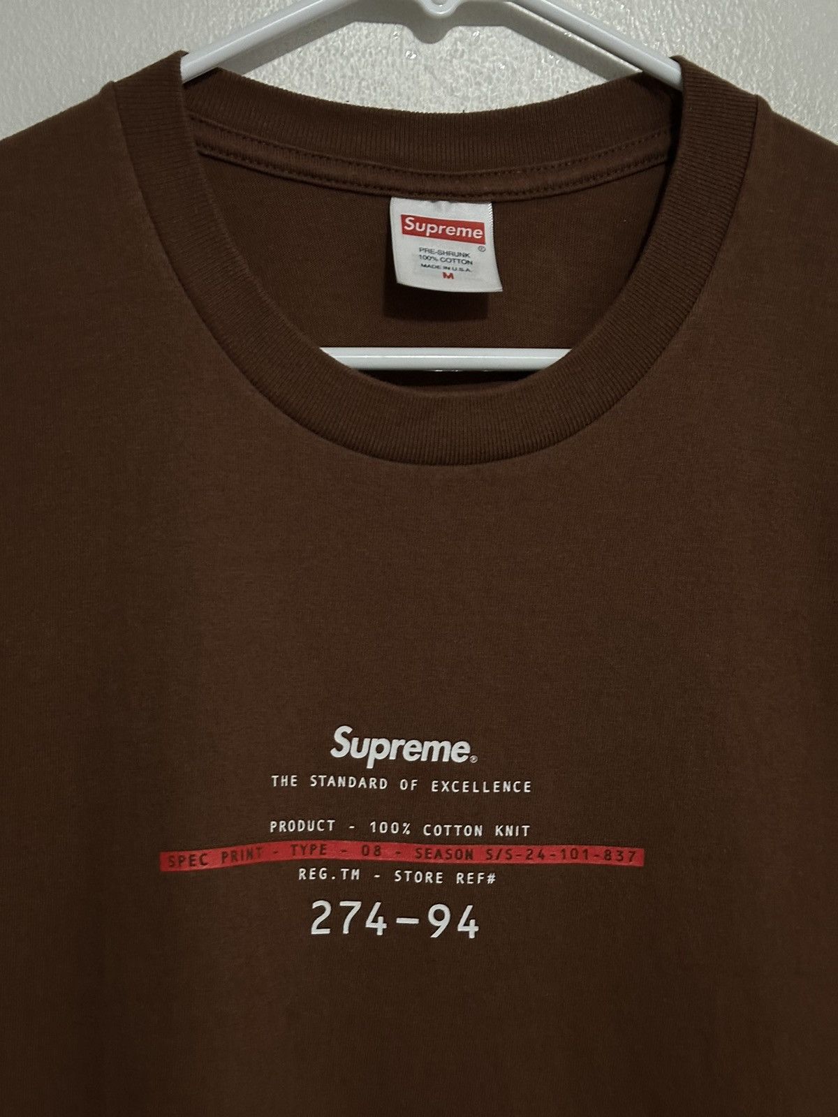 Supreme Supreme Standard Tee Size US M / EU 48-50 / 2 - 2 Thumbnail