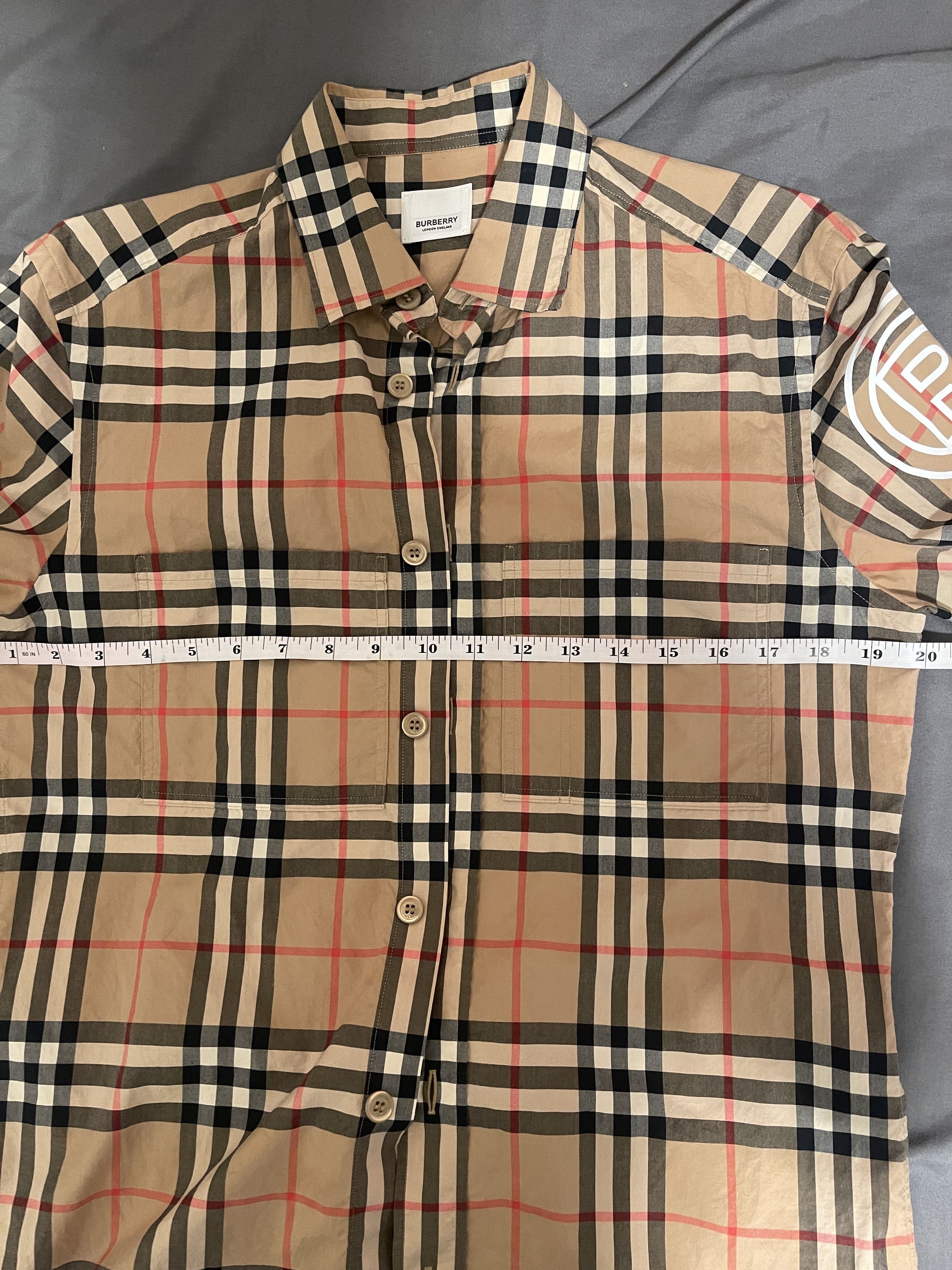 Burberry Burberry Check Cotton Poplin Shirt men XS MSRP $600 Size US XS / EU 42 / 0 - 10 Thumbnail