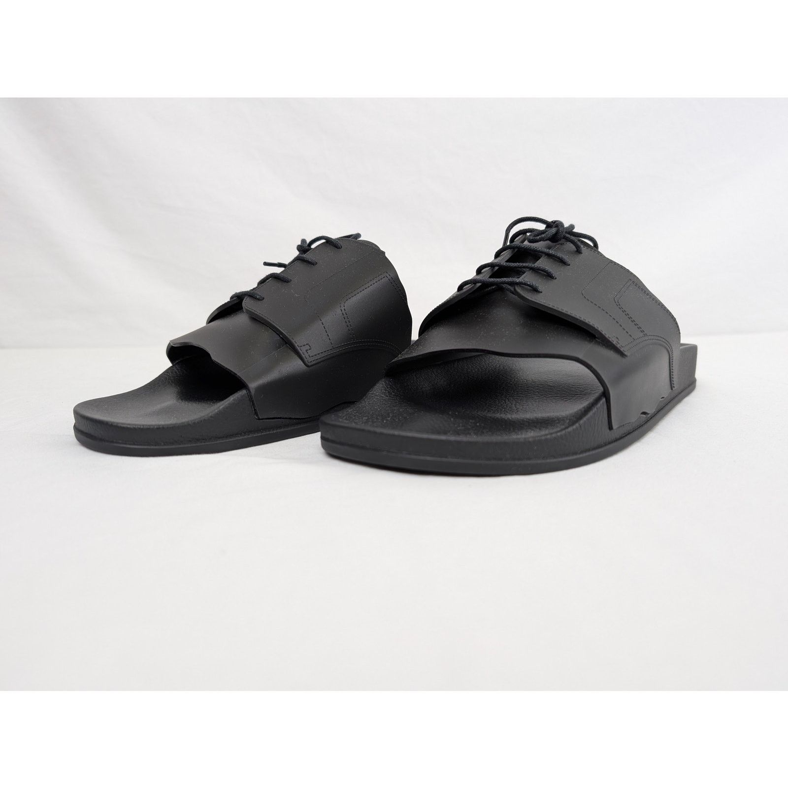 Maison Margiela o1rshd1 Pool Slides Slipper in Black Size US 12 / EU 45 - 6 Thumbnail