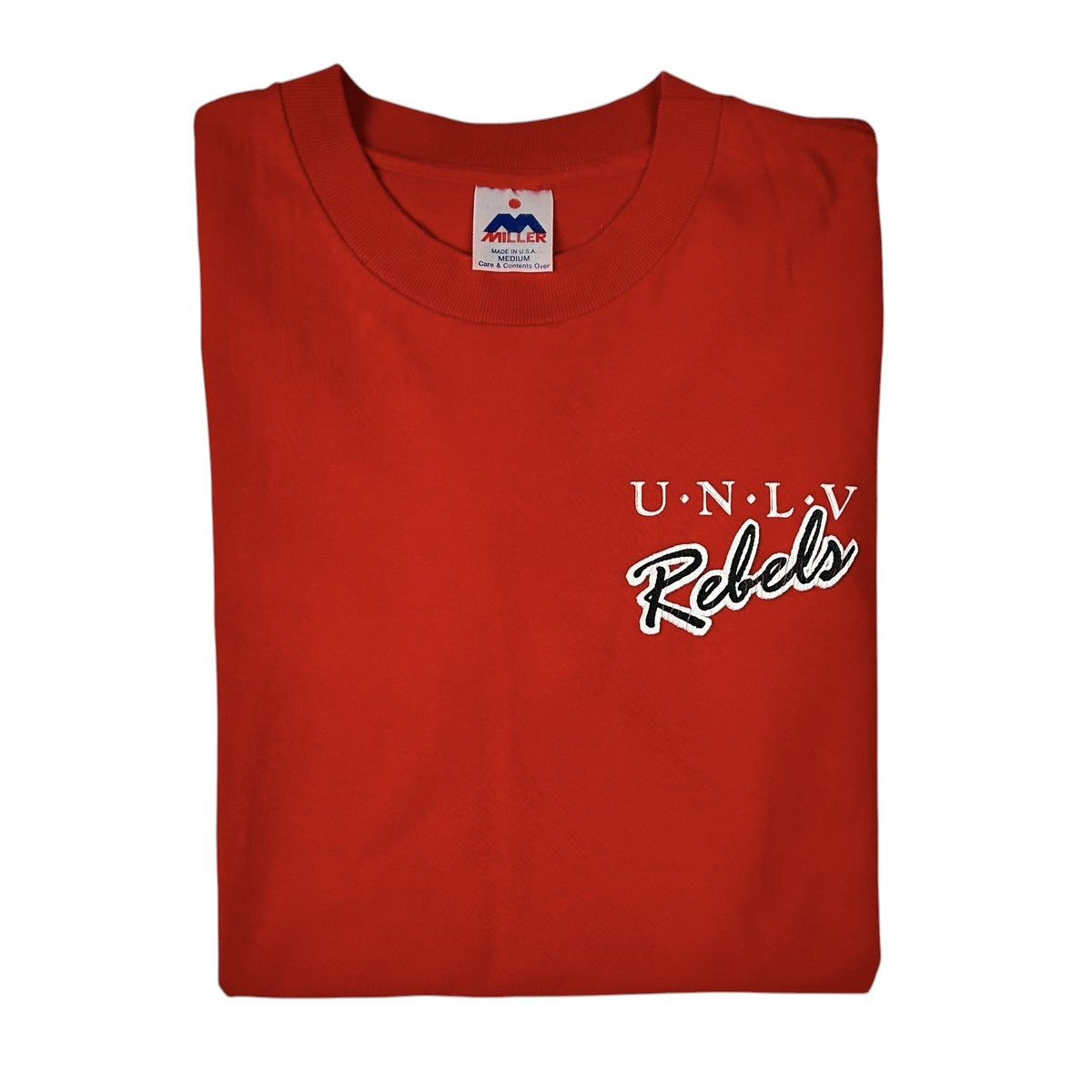 NCAA Vintage UNLV Runnin Rebels T Shirt 90s NCAA Red Made In USA Size US M / EU 48-50 / 2 - 1 Thumbnail